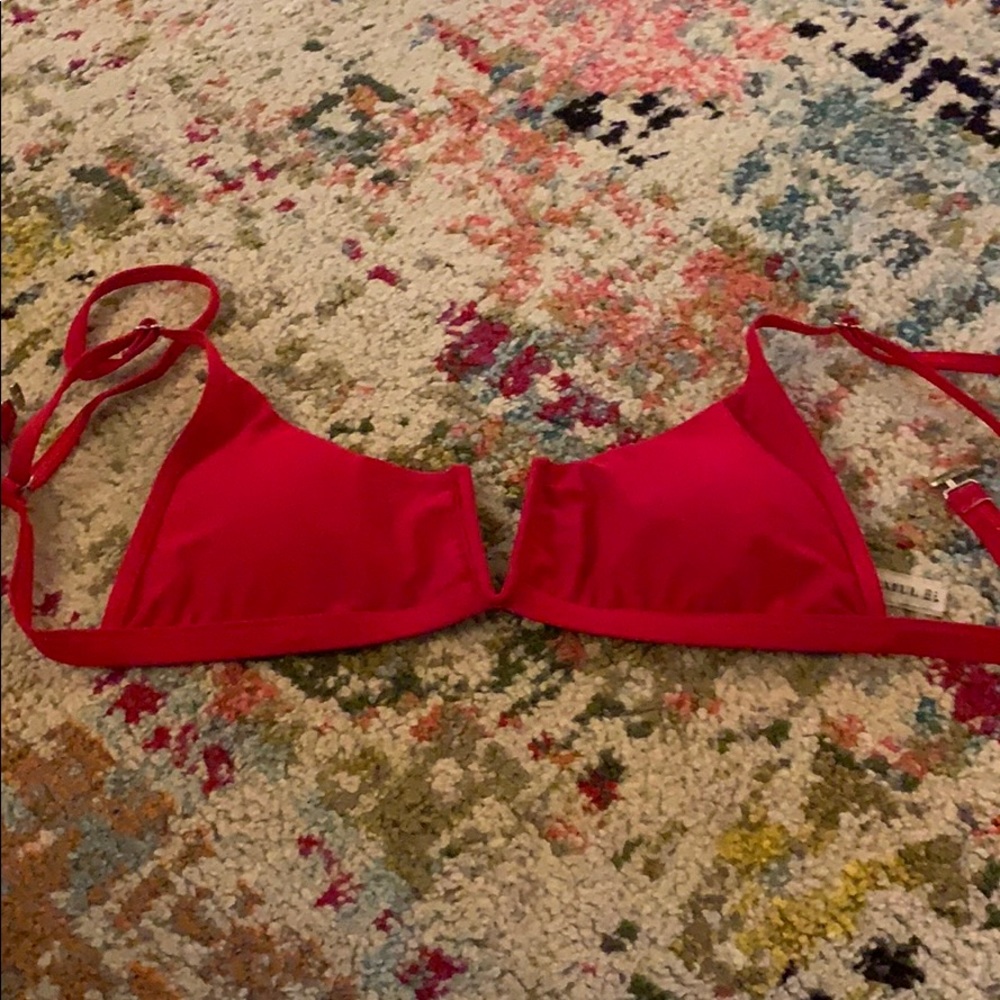Red bathing suit